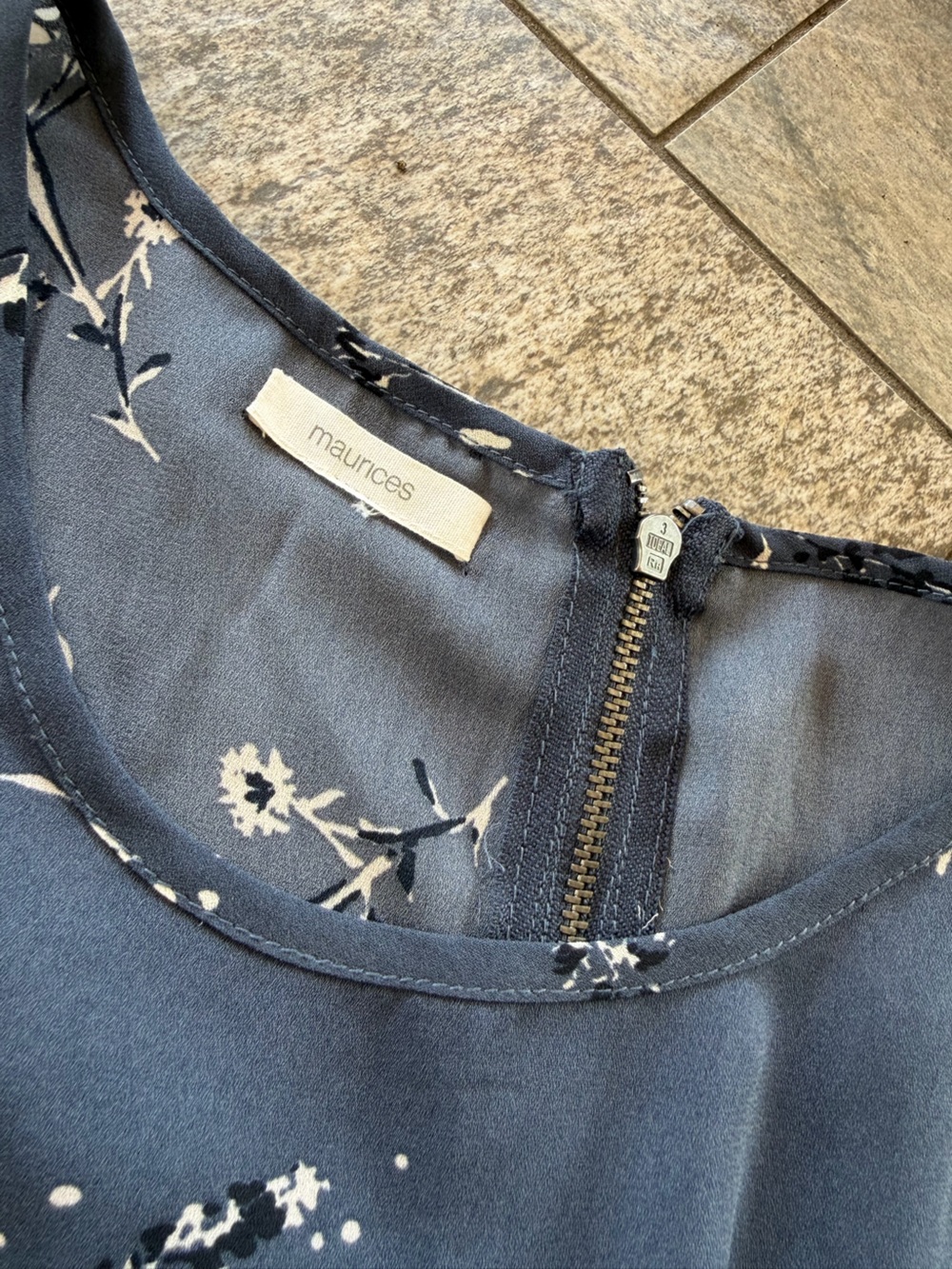 Maurices Delton Zipper Back Blouse - Picture 6 of 7